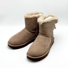  new  Women Ugg Classic Mini Bailey Bow Ii Rocky Oak  1016501     