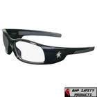 Safety Glasses Mcr Crews Swagger Sr110 Black Frame clear Lens Work Sport Eyewear