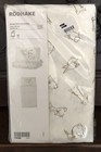 Ikea Bunnys Rodhake  Crib Duvet Cover pillowcase Rabbit Pattern Off White beige