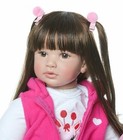 Reborn Baby Dolls Girl 22 Inch Soft Cloth Body Newborn Girl Doll  Realistic