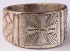 Gott Mit Uns Ring Ww2 German Iron Cross Germany Wwii 1 Pfenning 1935 Wehrmacht M