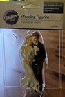 Vintage Wilton Wedding Cake Topper Figurine Bride Groom Sitting On Edge
