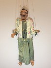 Antique Vintage Burmese Marionette Puppet Carved Wood With Moving Mouth 22    Tall