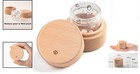 Elegant Small Pet Cremation Urn With Paw Print Design     Wood Keepsake For Ashes