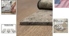 1 4  Thick Felt Rug Pad 8x10 - Non Slip Dual Surface Cushion