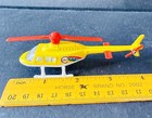 Golden Wheels Helicopter Die Cast Metal Vintage Taxi Air Abc News Vhtf Yellow