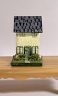 Vintage Handmade  Signed  Miniature Wood House Diorama For Dollhouse  Germany