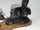 Terrance Patterson 1995 Cowboy Horse Calf Western Sculpture 19    Bronze Finish