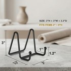 3 Pack 3 Inch Plate Stands For Display  Metal Picture Frame Display Stand