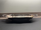 Vtg Fb Rogers Silver Plate Footed Bread Tray With Handles