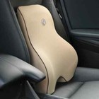 1pc Backrest Cushion Car Lumbar Pillow Waist Cushion Orthopedic Memory Foam Pad