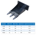 Skid Steer Tree Scoop Bucket 3 Tooth Tree Spade Attachment For Landscaping