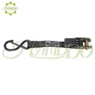 Heavy Duty Tie Downs 4 Piece 1 In    15 Ft Black Ratchet Straps S Hook 2200 Lbs