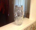 Vintage Waterford Master Cutter Collection Cut Crystal 10  Flower Vase Excellent