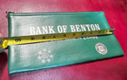 Vintage  Bank Of Benton  Deposit Cash Coin Money Bag  Zipper Benton Illinois