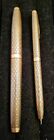 Vintage Sheaffer Imperial Sovereign Fountain Pen   Pencil Set 14k Gold Filled 