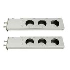 30  Straight Spring Loaded Mud Flap Hangers W  4  Light Cutouts For Semi Trucks
