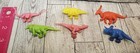 Lot Of 15 Stetchy And Hard Plastic Tiny Toy Dinosaurs For Party Favors Pinata
