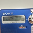 Sony Net Md Walkman Mz-n707 Type-r Mdlp Minidisc Blue Vintage Tested