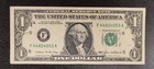1985 One Dollar Federal Reserve Note  1 - Offset Printing Error   92307