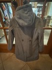 Mini Boden Duffle Toggle Coat Wool Blend Gray Warm Jacket Size 11-12 Y