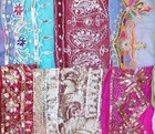 Rare Lot Antique Vintage Sari Trim Lace Edging Ribbon  Craft Doll Ov Ga297 A14