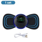 Joverisher Ems Neck Massager Mini Electric Muscle Stimulator With Patches