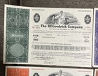  lot Of 4  B f  Goodrich Company Bond Certificate  4 Colors- 1k  5k  10k  20k