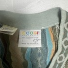 Vintage 90 s Coogi Australia  3d Pastel Multicolored V-neck Knit Sweater Sz L