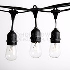 E26 Commercial Outdoor Bistro Patio String Lights With Suspender S14 Light Bulbs
