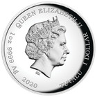 2020 James Bond 007 1oz Silver Proof High Relief Coin