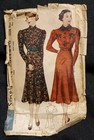 Vintage 1940s Simplicity Pattern Woman s Dress  2228 Size 12 Complete