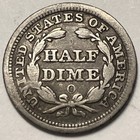 1856 O H10c Seated Liberty Silver Half Dime New Orleans