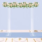 39 4 X 39 4 In  Clear Acrylic Rectangular Wedding Centerpiece Long Floral Fram