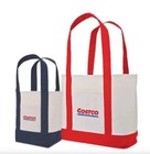 Japan Costco Wholesale Reusable Shopping Canvas Tote Bags 2-pack Large mini New 