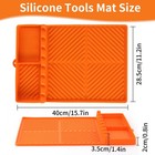 Find Law Silicone Tools Mat For Griddle   Kitchen 0 5 l X 0 5 w  Orange