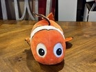Disney Store Finding Nemo Plush Toy 18  Clown Fish Stuffed Animal Orange White -