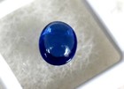 Natural Certified Blue Cabochon Sapphire 4 20 Ct Oval Shape Faceted Gemstone 