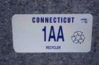 1995 Connecticut Recycler License Plate Test Prototype Sample 