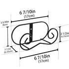 2 Piece Black Metal Wall Mount Display Easel Horizontal Plate Rack Plate Hange