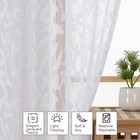 Leyna White Sheer Curtains 72 Inches Long For Bedroom 2 Panels Set