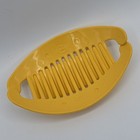 Vintage Goody Tzers Hair Cincher Comb Banana Clip 4 5 Inch 1980s Yellow Combs