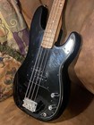 1998 Squier Precision Bass By Fender  Black High Gloss