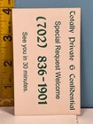 Vintage Las Vegas Sexy Escort Cards Vegas Hi My Name Is Cookie Whatever It Takes
