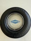 Antique Goodyear Rubber Car Tire Ashtray Oil Car Gas Tool Advertising Glass Usa