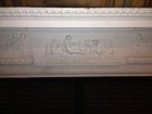 Spectacular Adams Style Fireplace Mantel W fluted Columns  Putti  Roses  Etc 