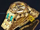 New Invicta Men s 48mm Pro Diver Scuba Chronograph Gold Tone Gold Dial Ss Watch