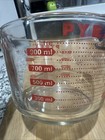 Vintage Pyrex 1-liter 4 Cup Glass Measuring Cup Red Print Metric Made In Usa  