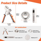 500pcs 3 8inch Id Grommet Tool Kit  Tarp Grommet Eyelet Tool Kit For Fabric With