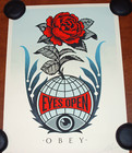 Shepard Fairey Art Print Eyes Open S   625 Obey Giant Peace Screen Print Poster